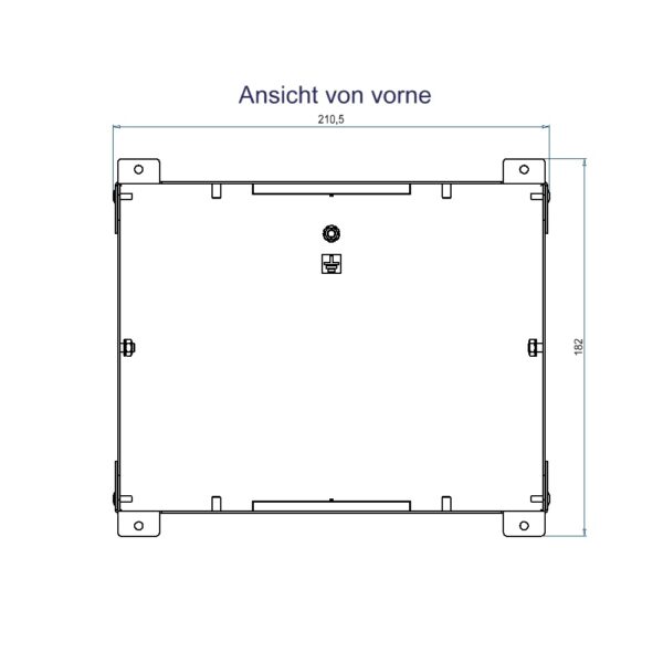 Produktbild WAD 135 300  -  Wandauslass WAD Gehäuse Typ 35 für Steckdoseneinsatz horizontal